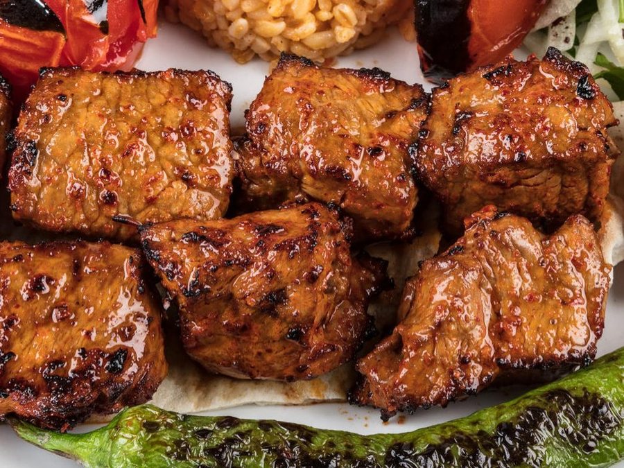 From the charcoal grill